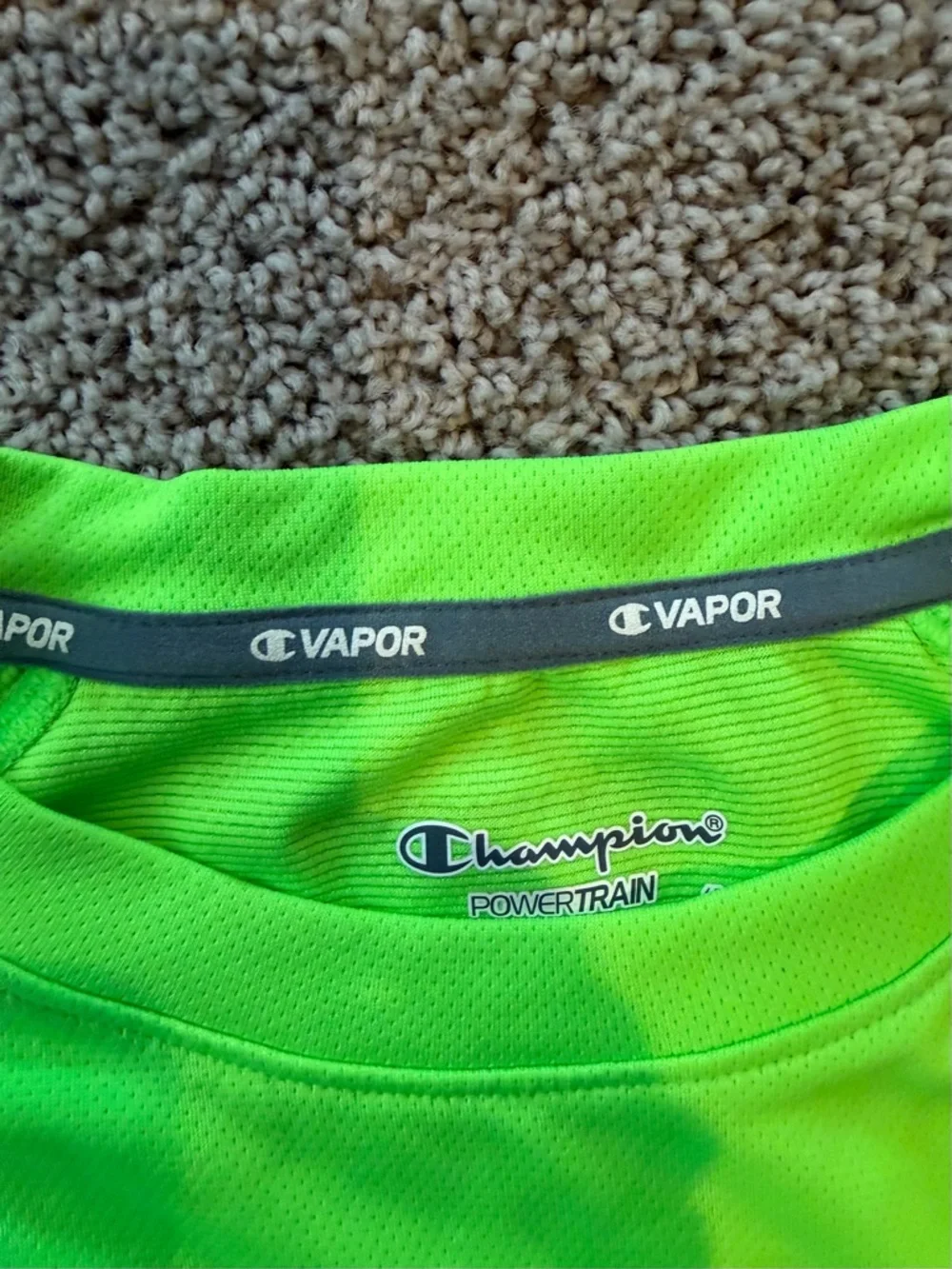 Champion Neon Lime Performance Short Sleeve Tee - Picture 2 of 3